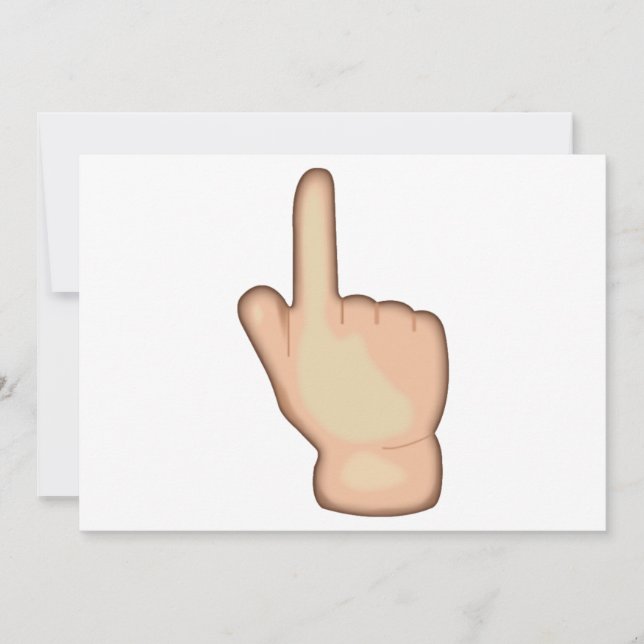 Aufzeigen des Rückhandindex - Emoji (Vorderseite)
