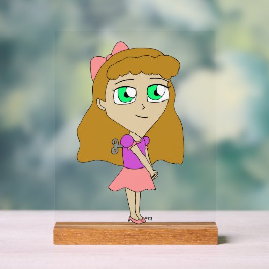 Aufziechibi Acrylschild (Neutral)