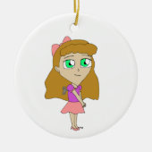 Aufzieh-Chibi Keramik Ornament (Vorne)