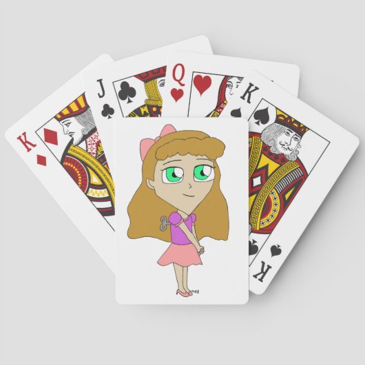Aufzieh-Chibi Spielkarten (Rückseite)