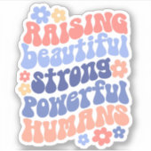 Aufziehen einer starken, wunderschönen, leistungss aufkleber (Vorderseite)