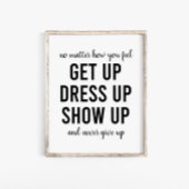 Aufziehen, Motivierend Angebot anzeigen Poster