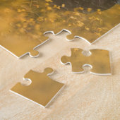 Aufzuchtpferd auf einem Gebiet von Blume Puzzle (Seite)