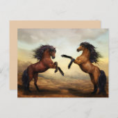 Aufzuchtpferde Postkarte (Vorne/Hinten)