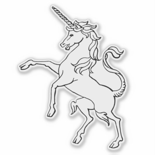 Aufzuchtunhorn Aufkleber (Vorderseite)