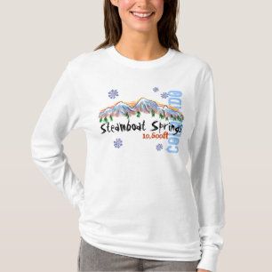 Aufzug-Damen Hoodie Steamboat Springs Colorado T-Shirt