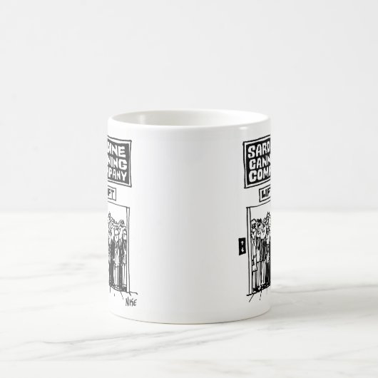 Aufzug der Fischereikonservenfirma Kaffeetasse (Mittel)