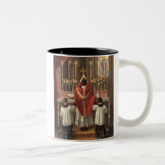 Aufzug der Massenpriesterschaft Zweifarbige Tasse