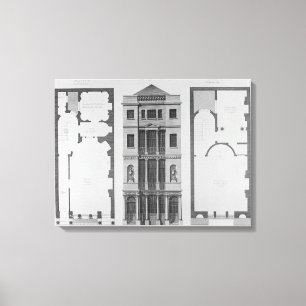 Aufzug des britischen Cafés Leinwanddruck