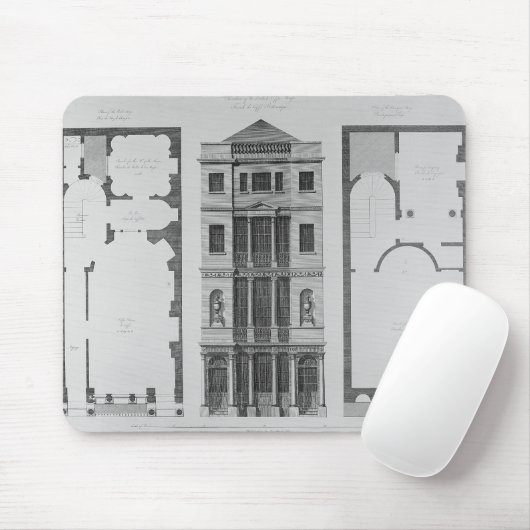 Aufzug des britischen Cafés Mousepad (Mit Mouse)