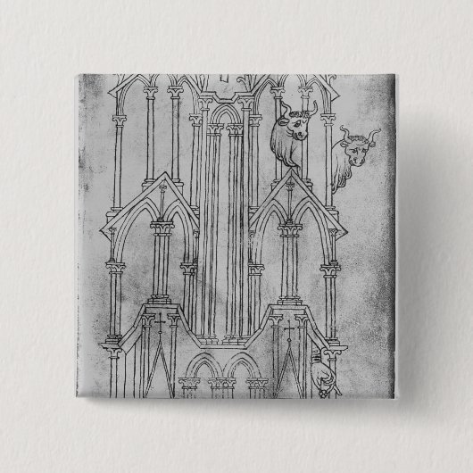 Aufzug des Turms von Laon-Kathedrale Button (Vorderseite)