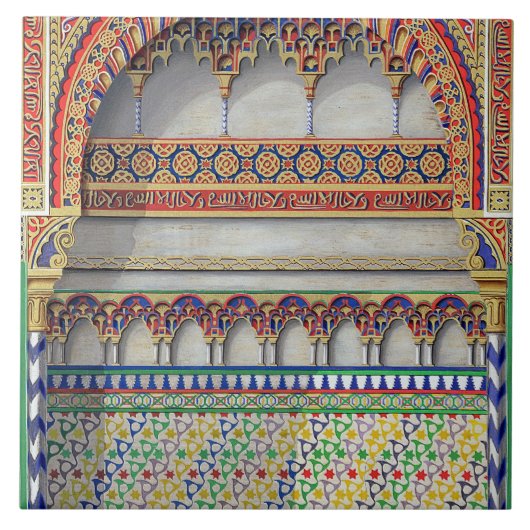 Aufzug einer Nische in Pateo Del Agua, Alha Fliese (Vorderseite)