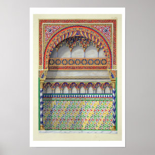 Aufzug einer Nische in Pateo Del Agua, Alha Poster