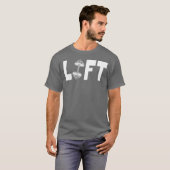 Aufzug Fitnessstudio Zitat T-Shirt (Vorne ganz)