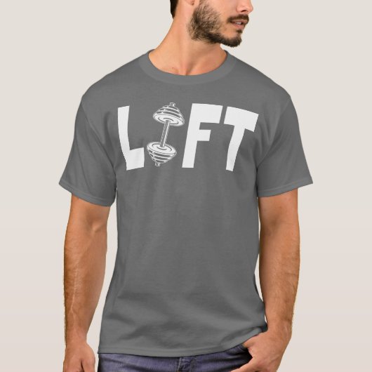 Aufzug Fitnessstudio Zitat T-Shirt (Vorderseite)