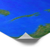 Aufzug für die Raumstation Poster (Ecke)