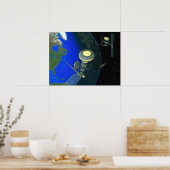 Aufzug für die Raumstation Poster (Küche)