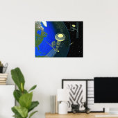 Aufzug für die Raumstation Poster (Heimbüro)