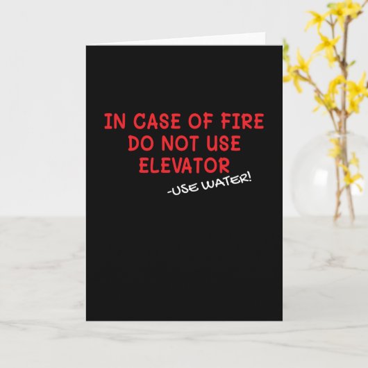 Aufzug im Brandfall Karte (Gelbe Blume)