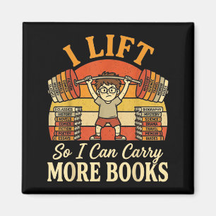 Aufzug kann mehr Bücherliebhaber Leser Gym Lesesto Magnet