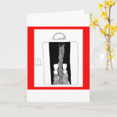 Aufzug Karte (Gelbe Blume)