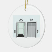 Aufzug Keramik Ornament (Links)