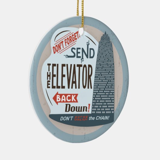 Aufzug Keramikornament (Rechts)