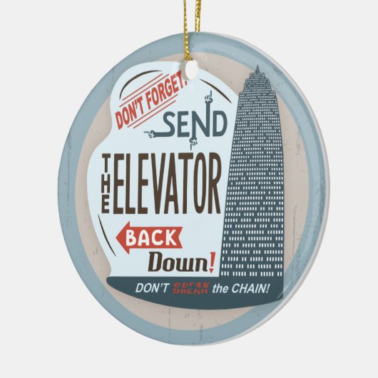 Aufzug Keramikornament (Links)