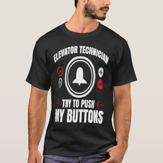 Aufzug Mechanischer Aufzug Techniker Reparatur T-Shirt (Vorderseite)