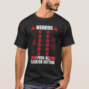 Aufzug Mechanischer Aufzug Techniker Reparatur T-Shirt