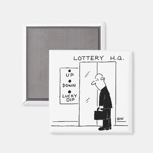 Aufzug oder Aufzug in einem Cartoon am Hauptsitz d Magnet (Vorderseite/Rückseite)