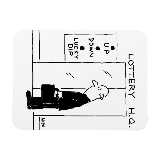 Aufzug oder Aufzug in einem Cartoon am Hauptsitz d Magnet (Horizontal)