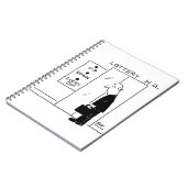 Aufzug oder Aufzug in einem Cartoon am Hauptsitz d Notizblock (Linke Seite)