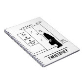 Aufzug oder Aufzug in einem Cartoon am Hauptsitz d Notizblock (Rechte Seite)