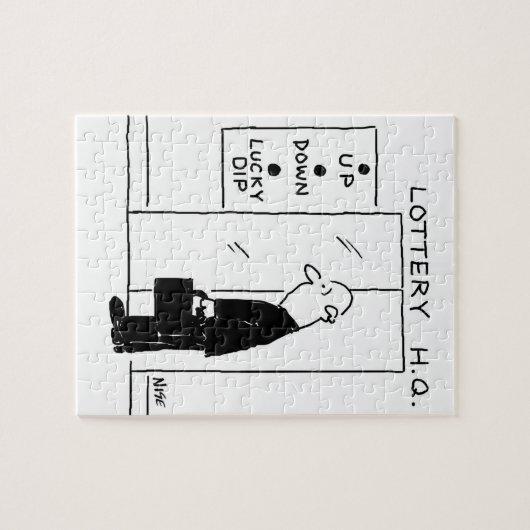 Aufzug oder Aufzug in einem Cartoon am Hauptsitz d Puzzle (Horizontal)