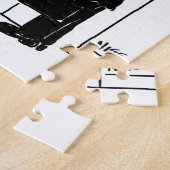 Aufzug oder Aufzug in einem Cartoon am Hauptsitz d Puzzle (Seite)