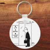 Aufzug oder Aufzug in einem Cartoon am Hauptsitz d Schlüsselanhänger (Vorderseite)