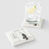 Aufzug oder Aufzug in einem Cartoon am Hauptsitz d Steinuntersetzer (Seitenansicht)