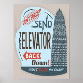 Aufzug Poster (Vorne)