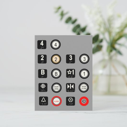 Aufzug Postkarte (Stehend Vorderseite)