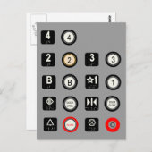 Aufzug Postkarte (Vorne/Hinten)