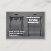 Aufzug Visitenkarte (Vorderseite)