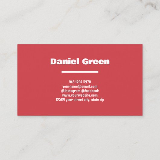 Aufzug Visitenkarte (Rückseite)