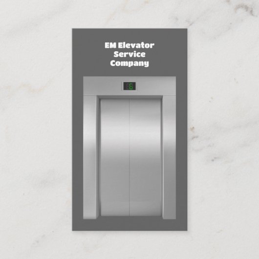 Aufzug Visitenkarte (Vorderseite)