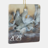 Aufzug von Sandhill Cranes Keramikornament (Rechts)