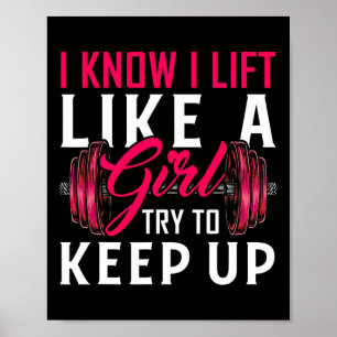 Aufzug wie ein Trainingsgerät für die Bodybuilding Poster