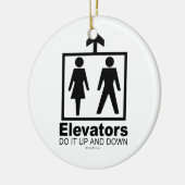 Aufzüge Keramikornament (Links)