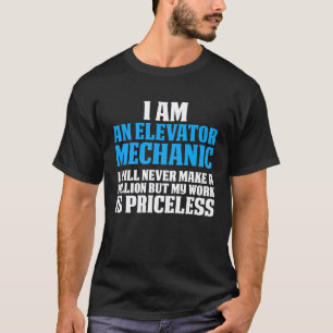 Aufzugmechaniker Wartung Techniker T-Shirt