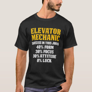 Aufzugmechaniker-Wartungserfolg Techniker T-Shirt