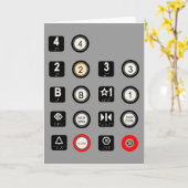 Aufzugs-Karten Karte (Gelbe Blume)